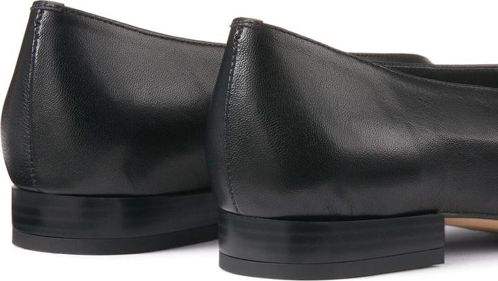Image du produit La Redoute Collections Ballerines plates en cuir avec bout pointu (42)