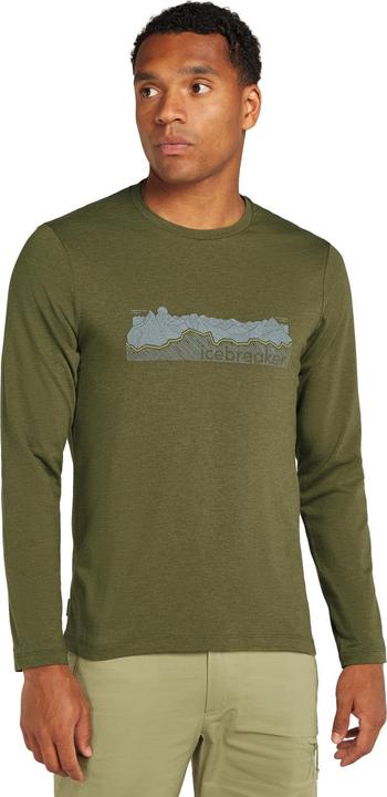 Actual product image Icebreaker Men Merino Blend Central Classic LS Tee Haute Route (M)