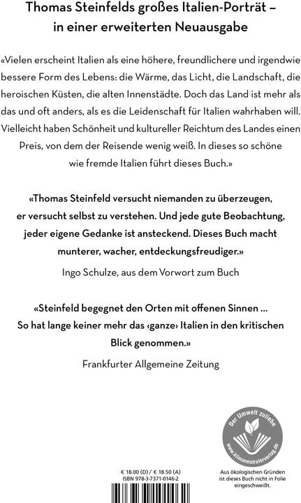 Actual product image Italien (German, Thomas Steinfeld, 2022)