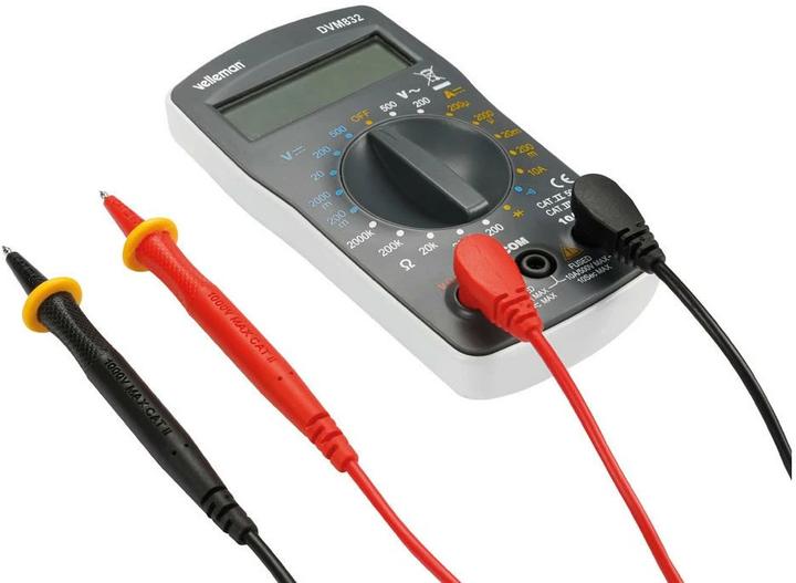 Immagine prodotto Velleman Multimetro DVM832 (CAT II 500V, CAT III 300V)