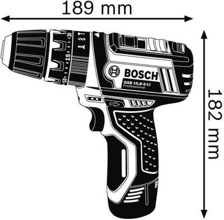 Productafbeelding Bosch Professional GSB 12V-15 12V Li-Ion, incl. L-BOXX (Oplaadbare batterij)