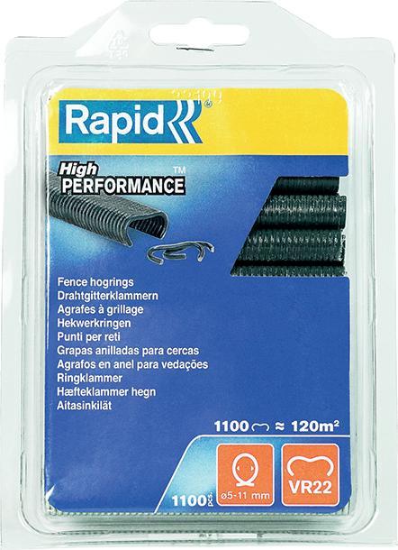 Image du produit Rapid VR22 Agrafe pour clôture en gris 1.100 pièces