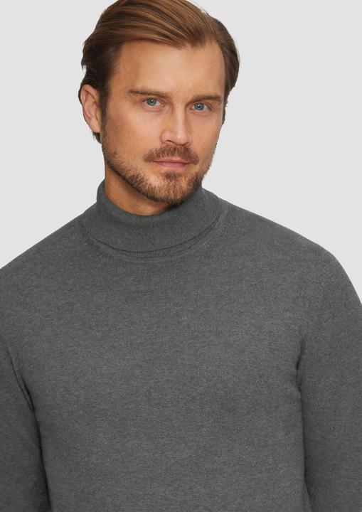Produktbild S.Oliver Strickpullover Rollkragenpullover aus Baumwolle (XXL)
