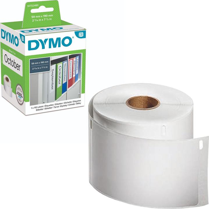 Actual product image Dymo Folder labels