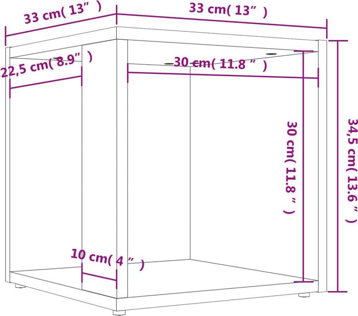Image du produit vidaXL Beistelltisch