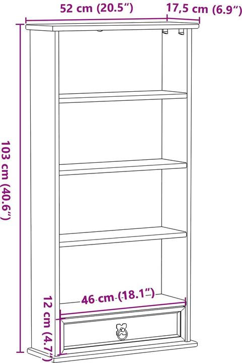 Actual product image vidaXL CD Regal (CDs)