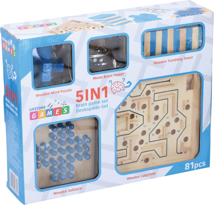 Immagine prodotto Lifetime Set di rompicapo 5 in 1, 81 pezzi (Inglese)