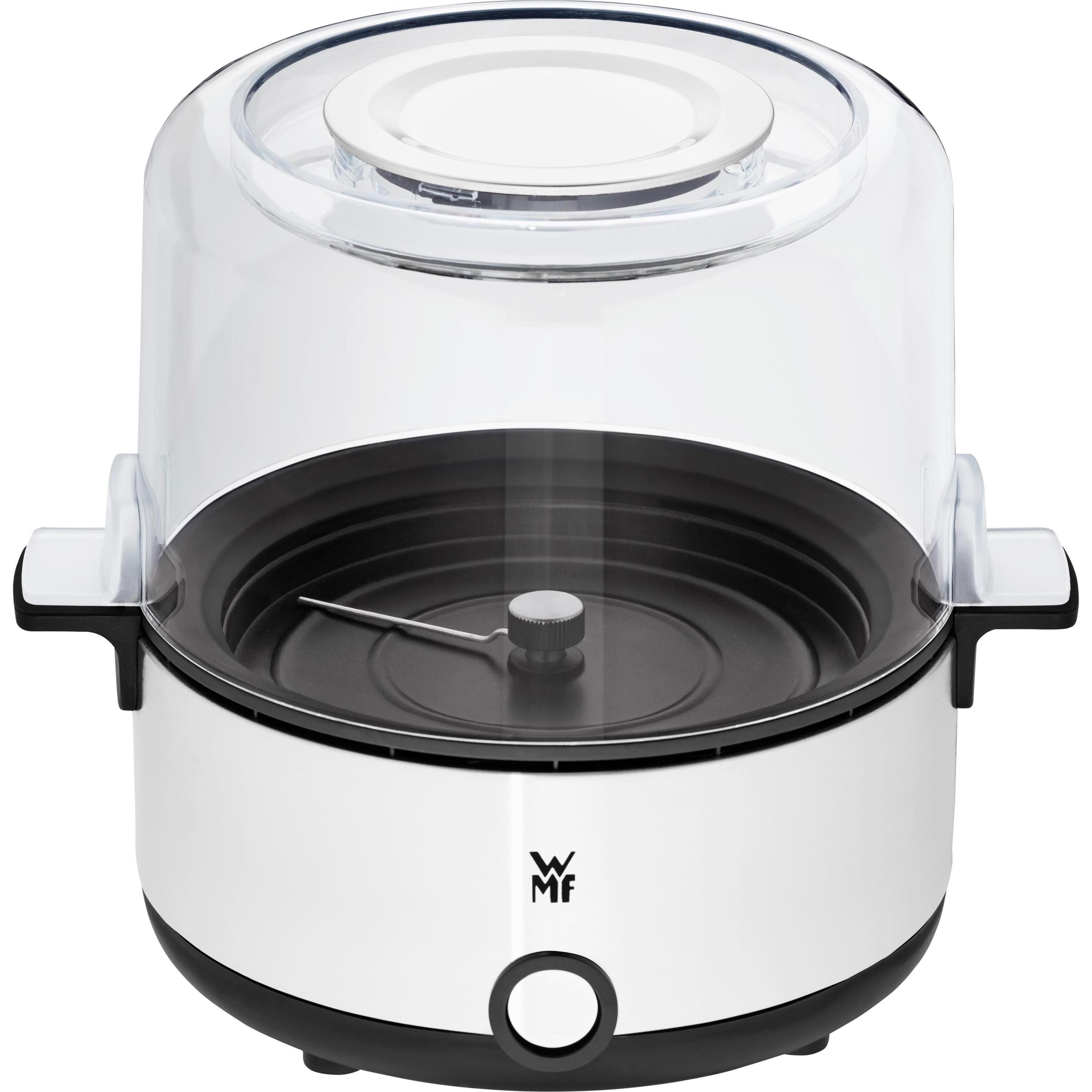 WMF KÜCHENminis Popcornmaschine / Popcorn Maker mit Deckel-Servierschale, Fun Kitchen, Grau, Schwarz, Transparent