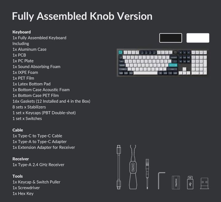 Image du produit Keychron Q6 Max (US, Filaire, Sans fil)