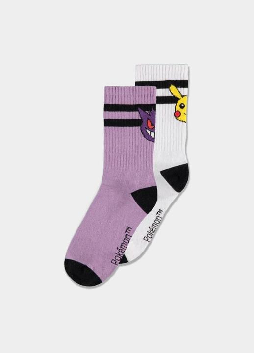 Produktbild Difuzed Pokemon pack 2 paires de chaussettes Women Heads 35-38 (2er Pack, 35 - 38)