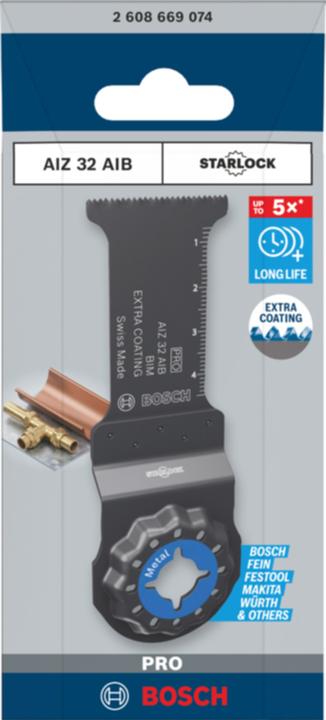 Productafbeelding Bosch Professional Zubehör PRO AIZ 32 AIB mes voor multifunctioneel gereedschap, 32 x 50 mm