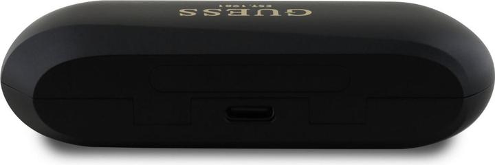 Produktbild Guess Kabellose Kopfhörer Elongated Metallic ENC TWS Bluetooth Headseet - Schwarz (ANC, 26 h, Kabellos)