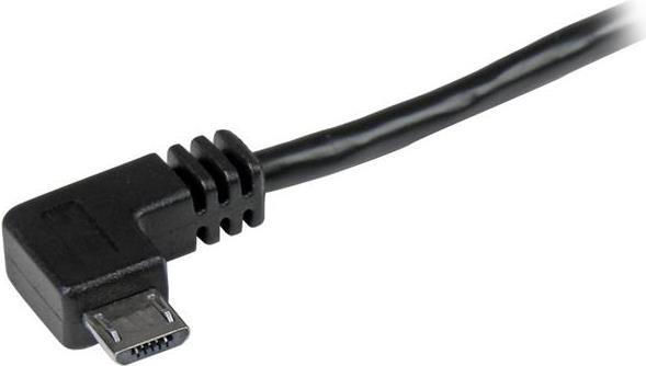 Produktbild StarTech Micro USB Kabel mit rechts gewinkelten Anschlüssen - Stecker/Stecker - 2m - USB A zu Micro B Ansc... (2 m, USB 2.0)