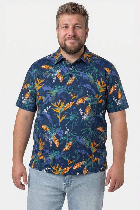 Produktbild Men+ Poloshirt, Alloverprint, Halbarm (XXL)