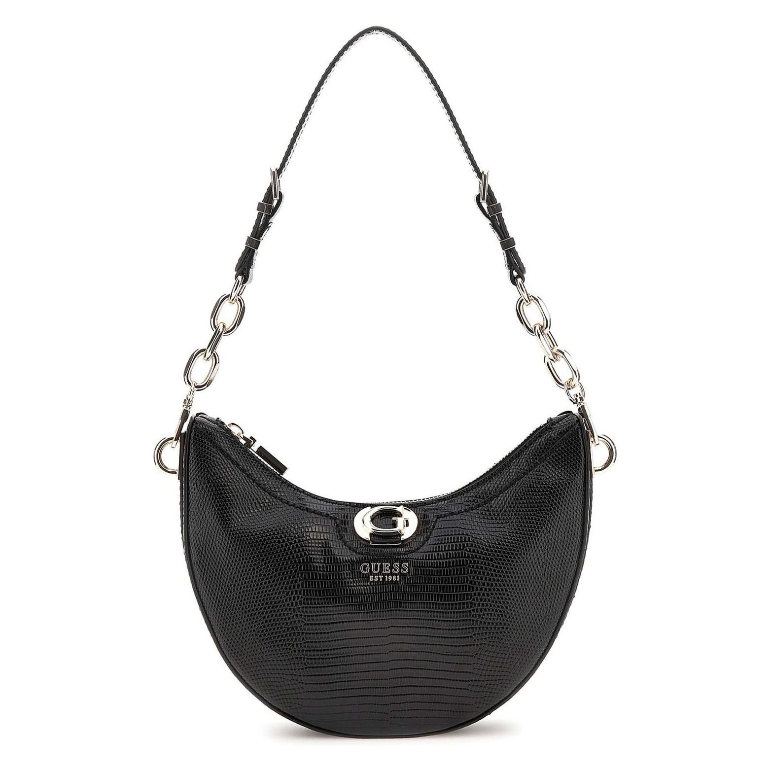 Guess, Damen, Handtasche, Orlina Top Zip Shoulder Bag, Schwarz