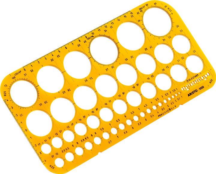 Actual product image Aristo Circle template (26 cm, Plastic)