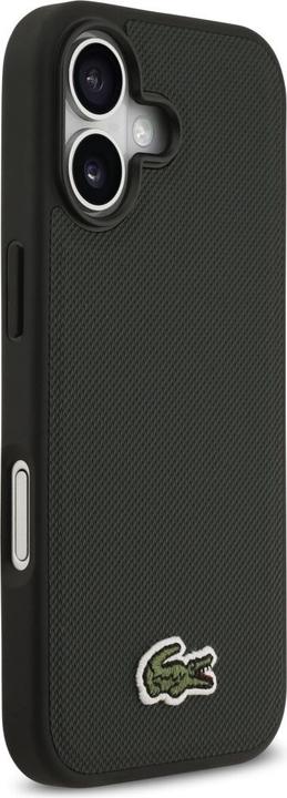 Actual product image Lacoste Iconic Petit Pique Woven Logo MagSafe case for iPhone 17 sinople (Apple iPhone 17)