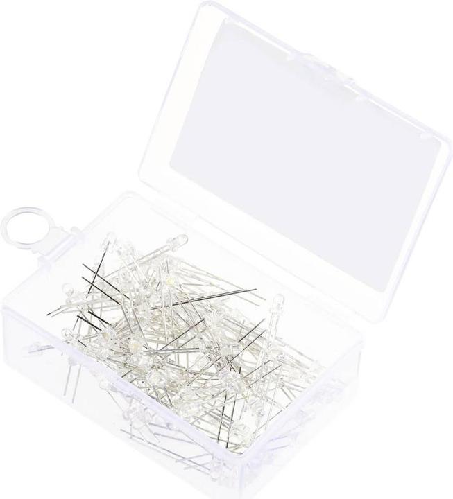 Produktbild Tru Components LED bedrahtet Warmweiss Rund Klar 14400 mcd 30 ° 20 mA 2.7 V, 3.