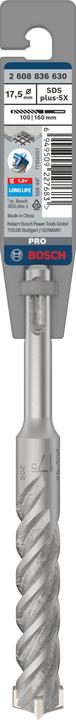 Image du produit Bosch Professional Zubehör PRO SDS plus-5X Foret marteau, 17,5 x 100 x 160 mm (17.5 millimètres)