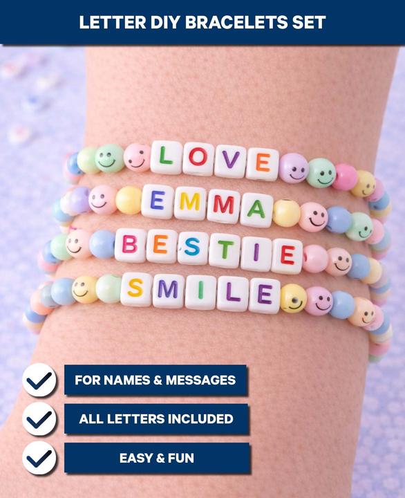 Actual product image I Am Creative Schmuckperlen – Smiley bunt