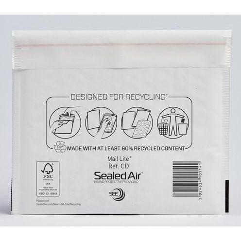Sealed Air Luftpolsterversandtaschen Mail Lite CD Weiss 10 Stück (10 Stk.) (100405562)