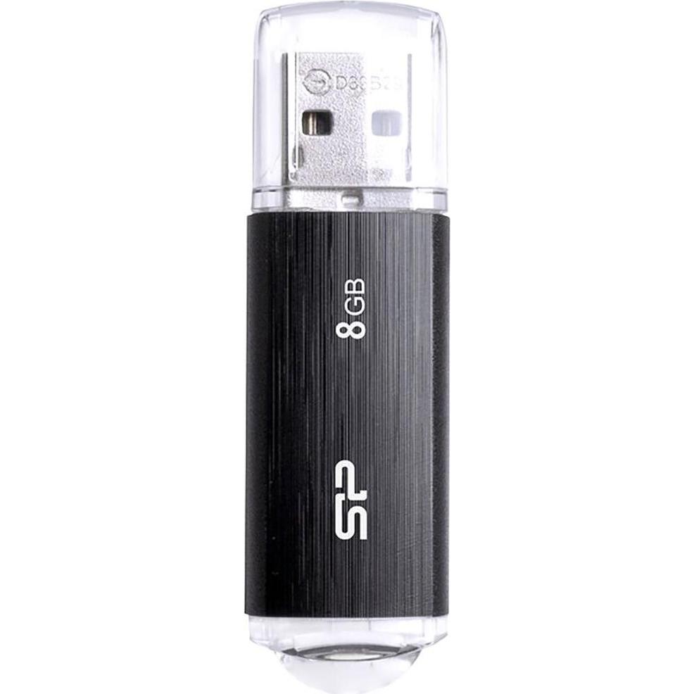 Thumbnail - Silicon Power Ultima U02 (8 GB, USB-A, USB 2.0), USB Stick, Schwarz