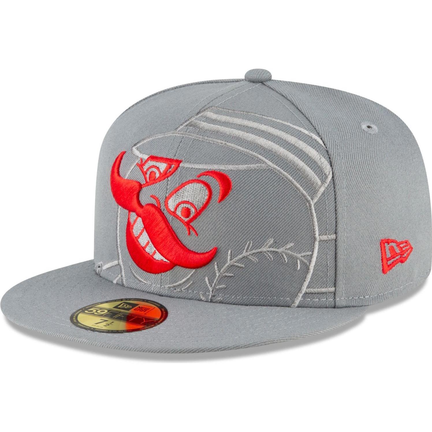 New Era, Herren, Cap, 59Fifty Fitted Cap - STORM Cincinnati Reds - 7 1/4, Grau, (7 1/4)