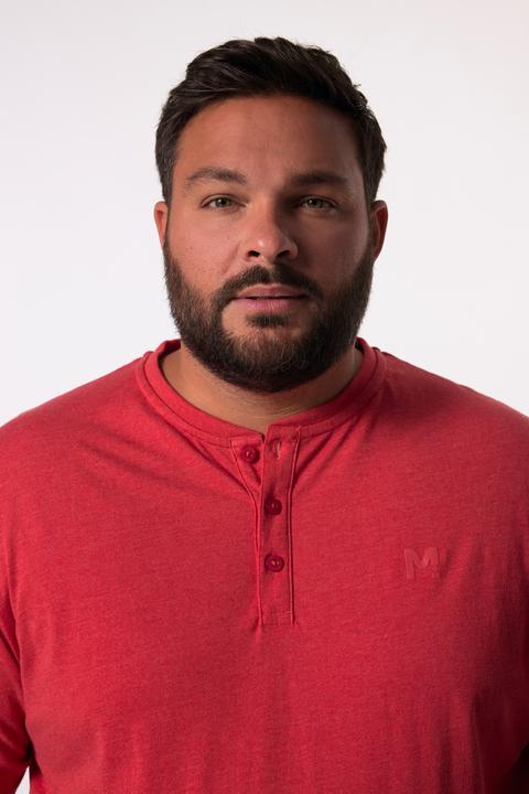 Image du produit Men+ Henley manches courtes et col rond, collection Basic - jusqu'au 8 XL (3XL)