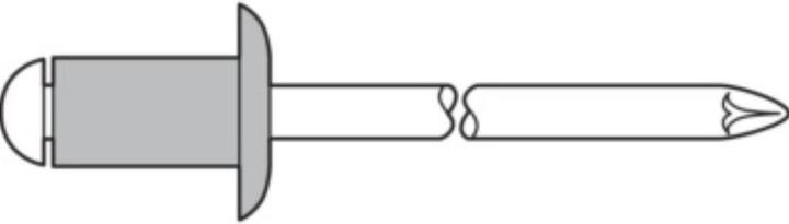 Produktbild Gesipa Blindniete 4x8mm Alu/Stahl
