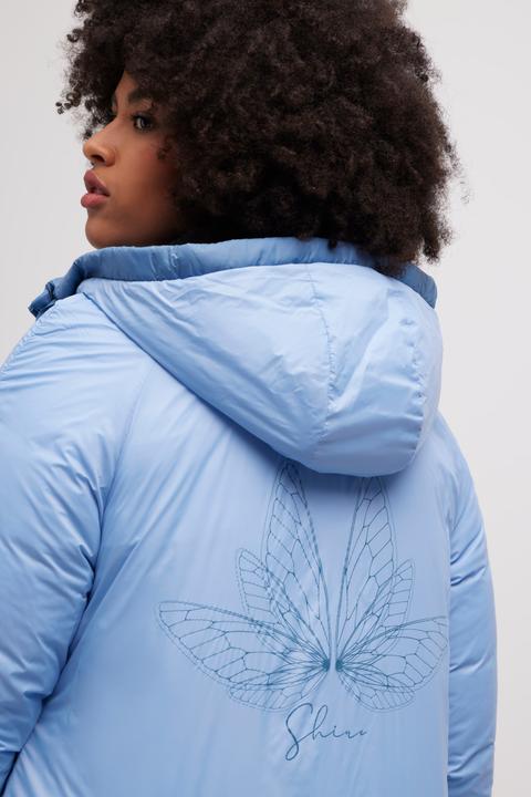 Actual product image Ulla Popken Reversible Butterfly Print Fully Lined Quilted Jacket (46, 48)