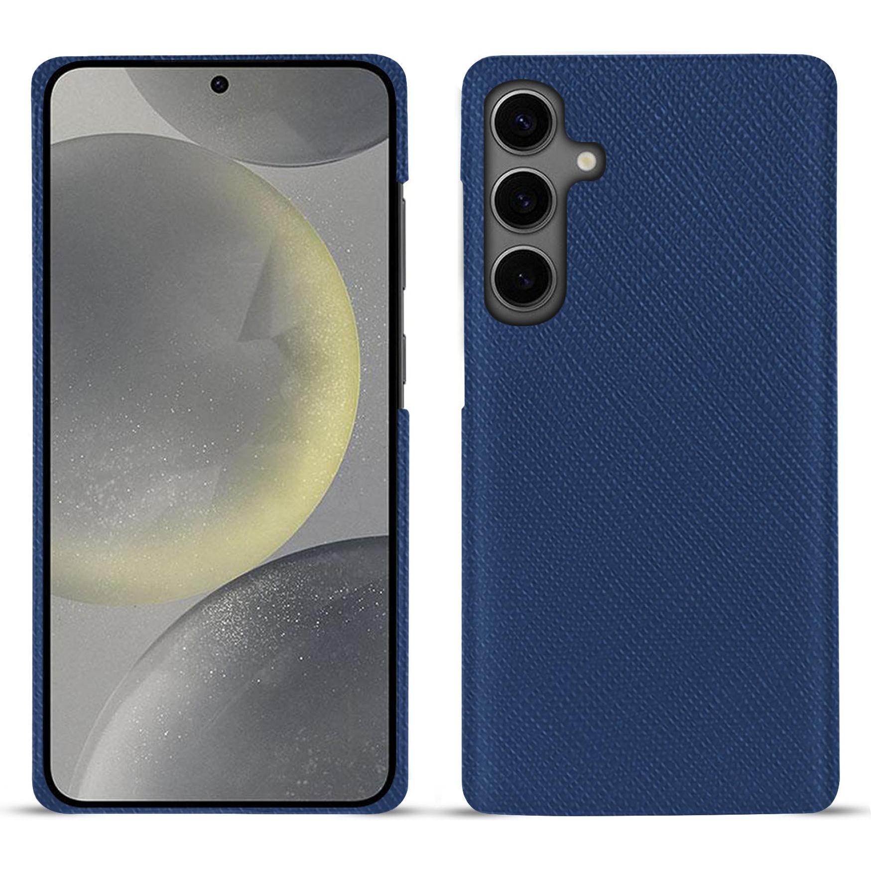 Noreve Lederschutzhülle (Samsung Galaxy S24), Smartphone Hülle, Blau