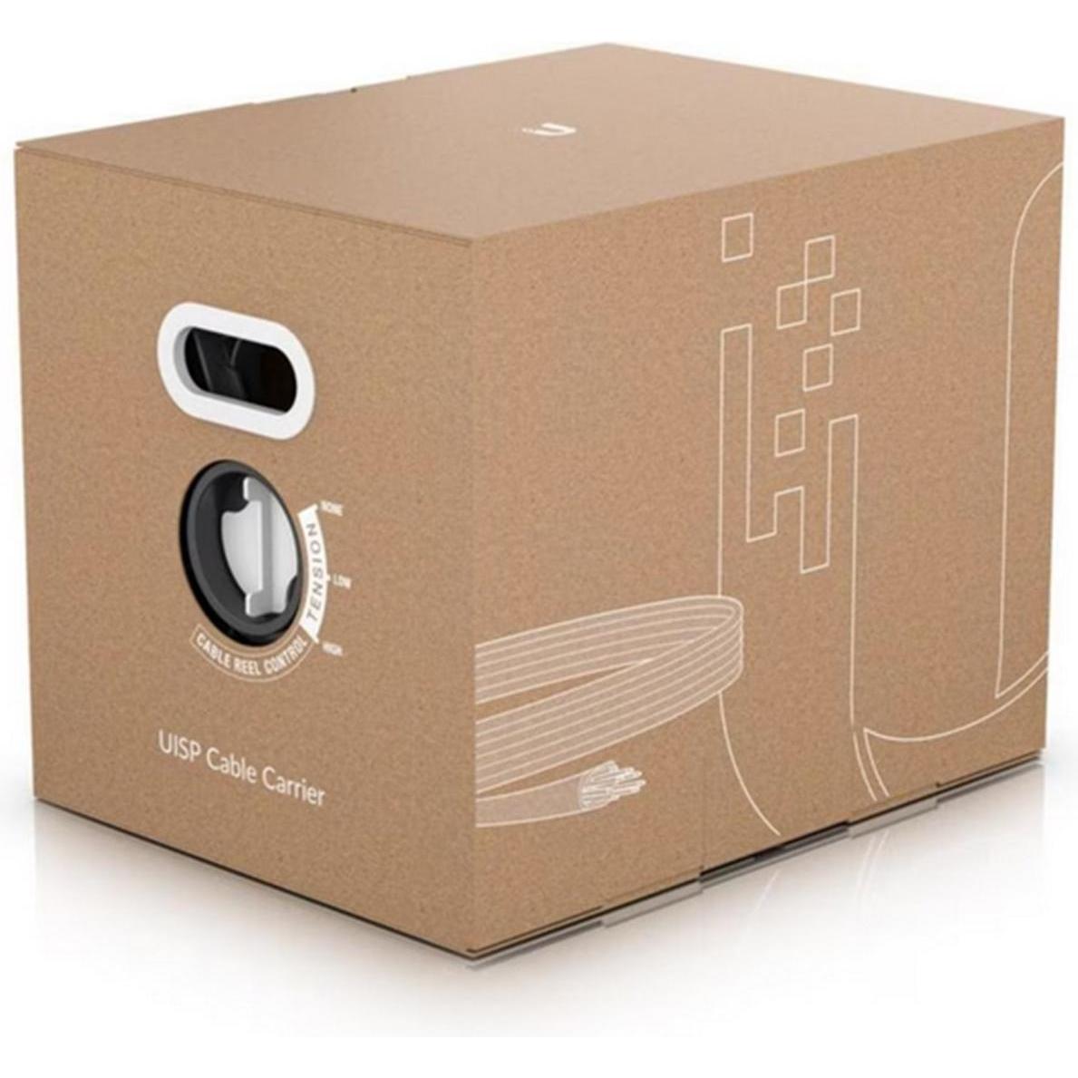 Ubiquiti Verlegekabel UISP-CABLE-CARRIER Cat 5e, FTP, 305 m, Schwarz (SF/UTP, CAT5e, 305 m), Netzwer