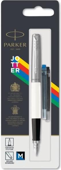 Produktbild Parker Füller JOTTER Originals C.C. M Bl/SW (Weiss, Edelstahl, 1 x)