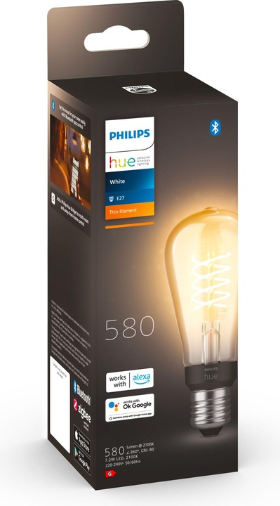 Immagine prodotto Philips Hue Tonalità Bianco BT (E27, 7 W, 550 lm, 1 x, G)