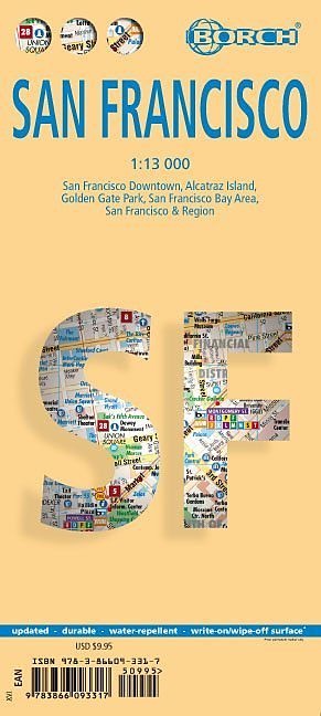 Actual product image Map San Francisco (English)