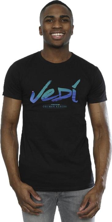 Image du produit Star Wars - T-shirt OBI-WAN KENOBI JEDI PAINTED FONT - Homme (M)