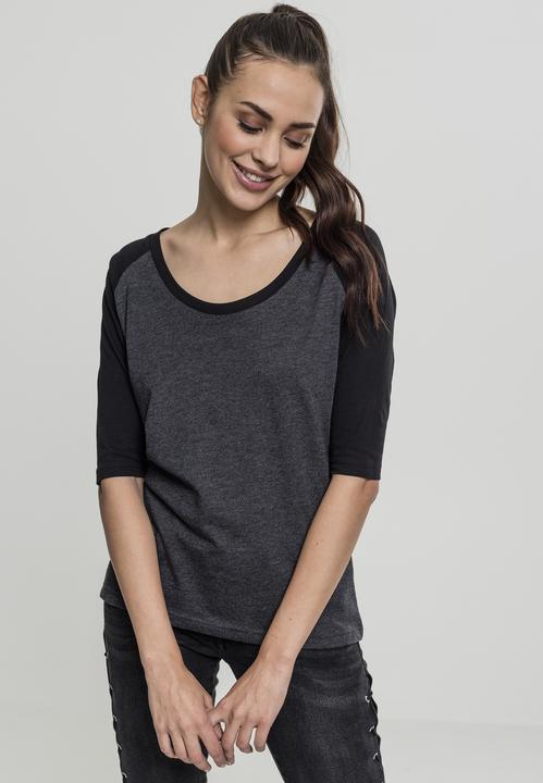 Immagine prodotto Urban Classics Tee Raglan 3/4 da donna a contrasto (XXL)