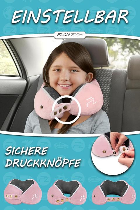 Immagine prodotto Flowzoom Cuscino da collo per bambini (Cuscino per testa e collo)