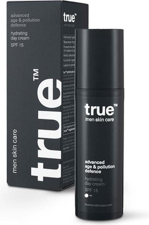 Actual product image True Men Skin Care Hydrating Day Cream with SPF 15 Advanced Age & Pollution Defence 50ml (50 ml, Day cream, SPF 15)