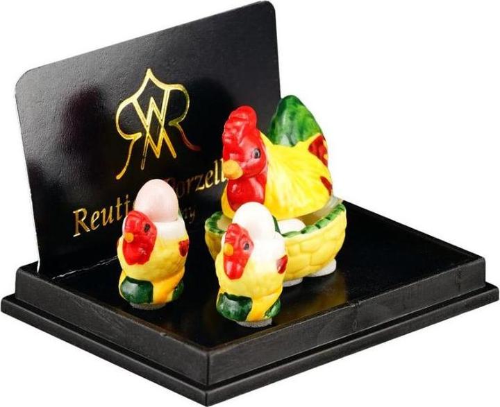 Actual product image Reutter 001.492/5 - Set of Chickens, miniature