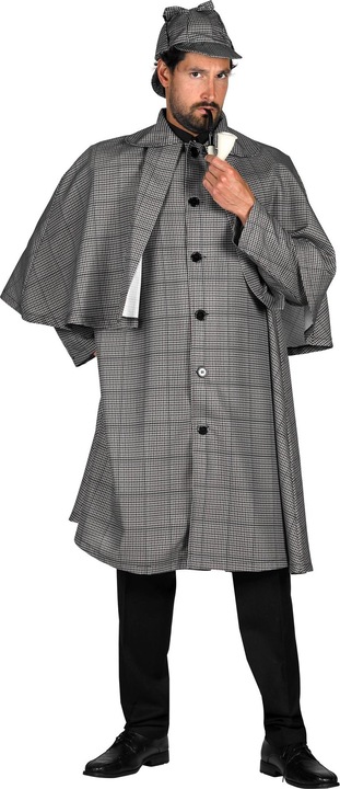 Immagine prodotto Thetru Cappotto e cappello Sherlock Holmes da uomo (XL)