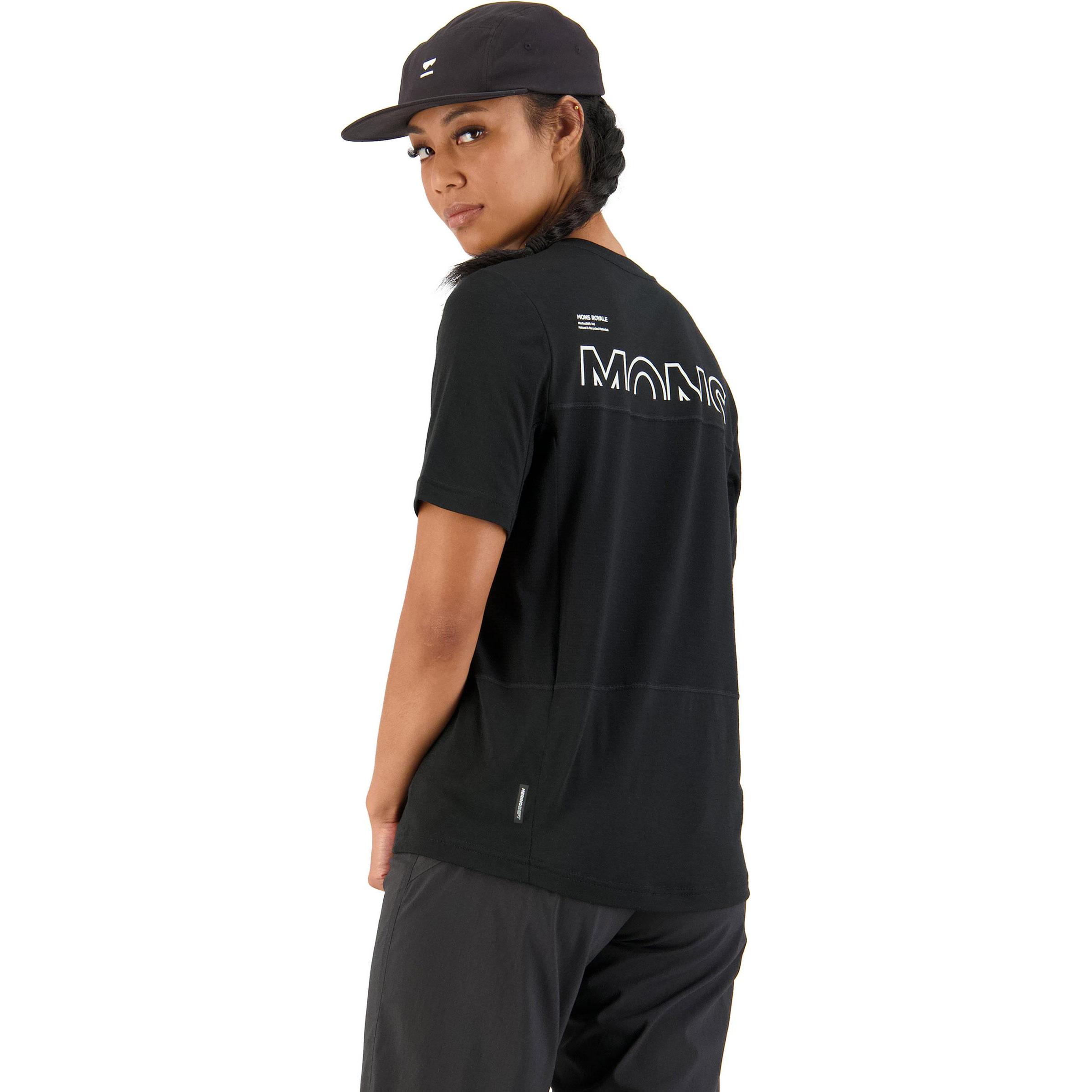 Thumbnail - Mons Royale, Damen, Velotrikot, Women's Tarn Merino Shift Tee (M), Schwarz, M