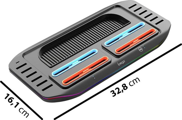 Immagine prodotto iLike iPega SW2210 Multifunkčný Nabíjací RGB Stojan pre Nintendo Switch 2, Nero (Switch 2)