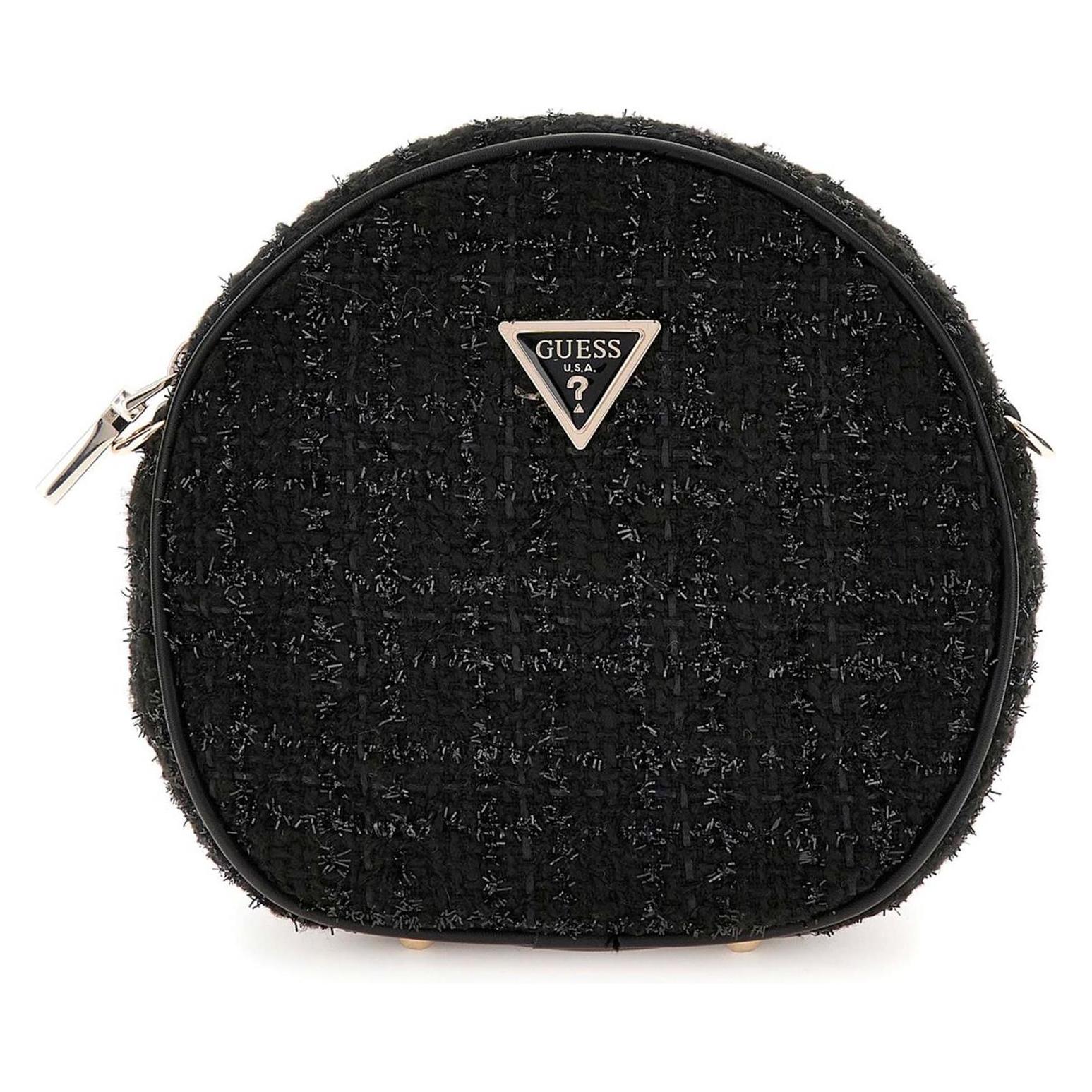 Guess, Damen, Handtasche, Giully Circle Bag, Schwarz
