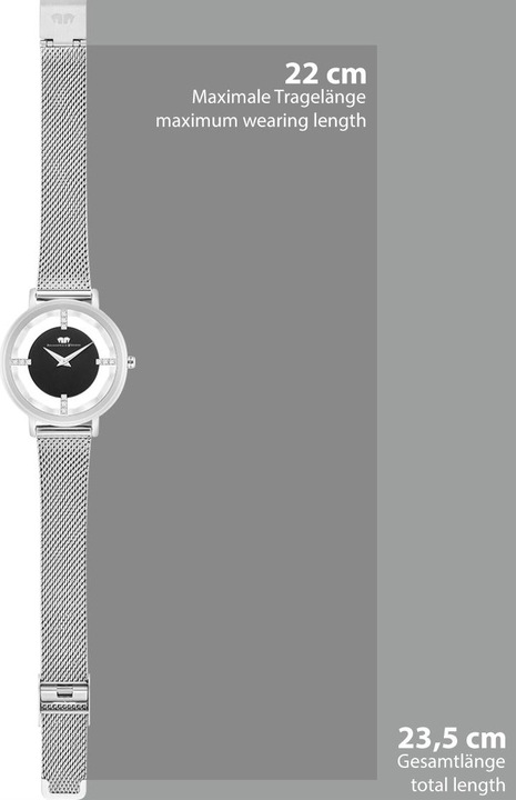 Produktbild Damen Quarzuhr Lucrezia Edelstahl Silber - 33694 (Analoguhr, 36 mm)