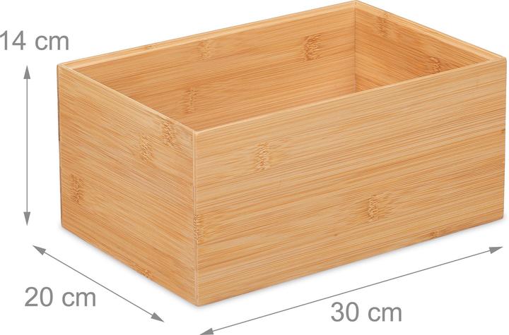 Image du produit Relaxdays Boîte de rangement (30 x 20 x 14 cm)