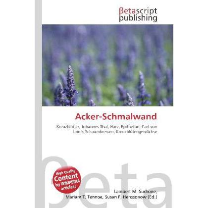Acker-Schmalwand, Fachbücher