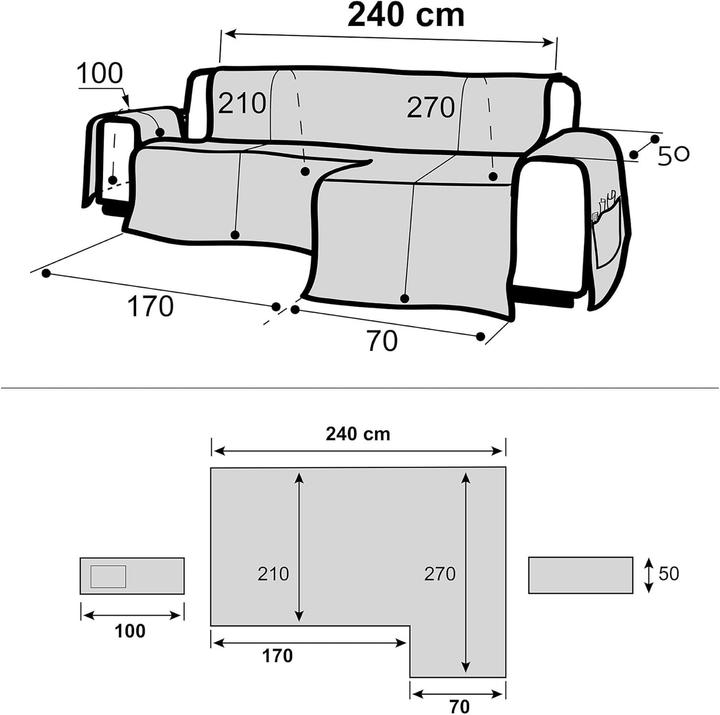 Produktbild Ecommerc3 Copertura per Chaise Longue