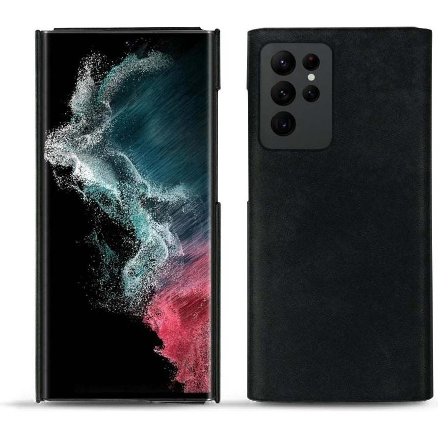 Noreve Lederschutzhülle (Samsung Galaxy S22 Ultra (5G)), Smartphone Hülle, Schwarz
