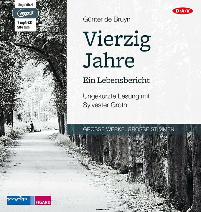Produktbild Vierzig Jahre. Ein Lebensbericht (Günter de Bruyn, Sylvester Groth, Deutsch)